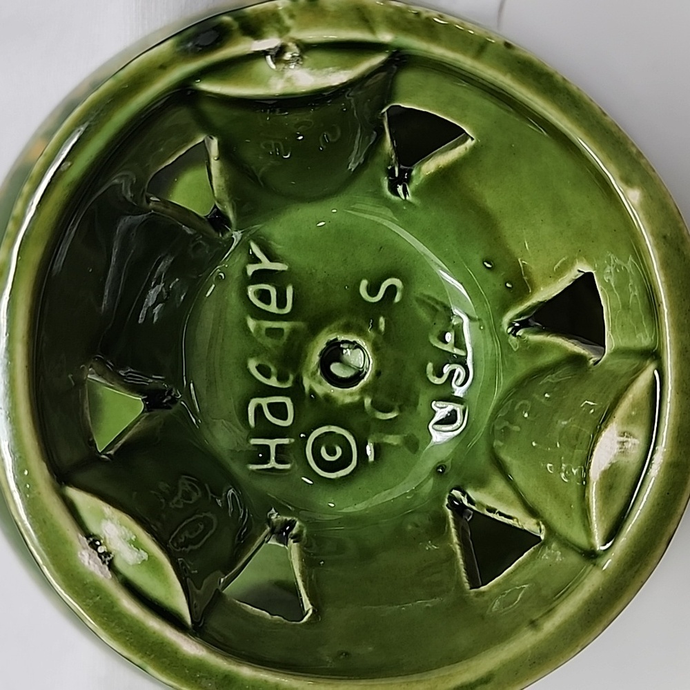 Vintage Haeger Green Compote,Candy Dish,planter